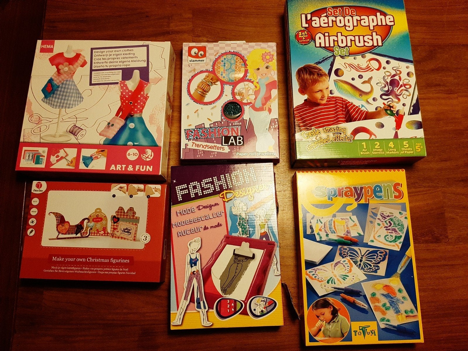 Creatieve knutselpakketten (6 stuks), Kinderen en Baby's, Ophalen of Verzenden, Gebruikt, Knutselen