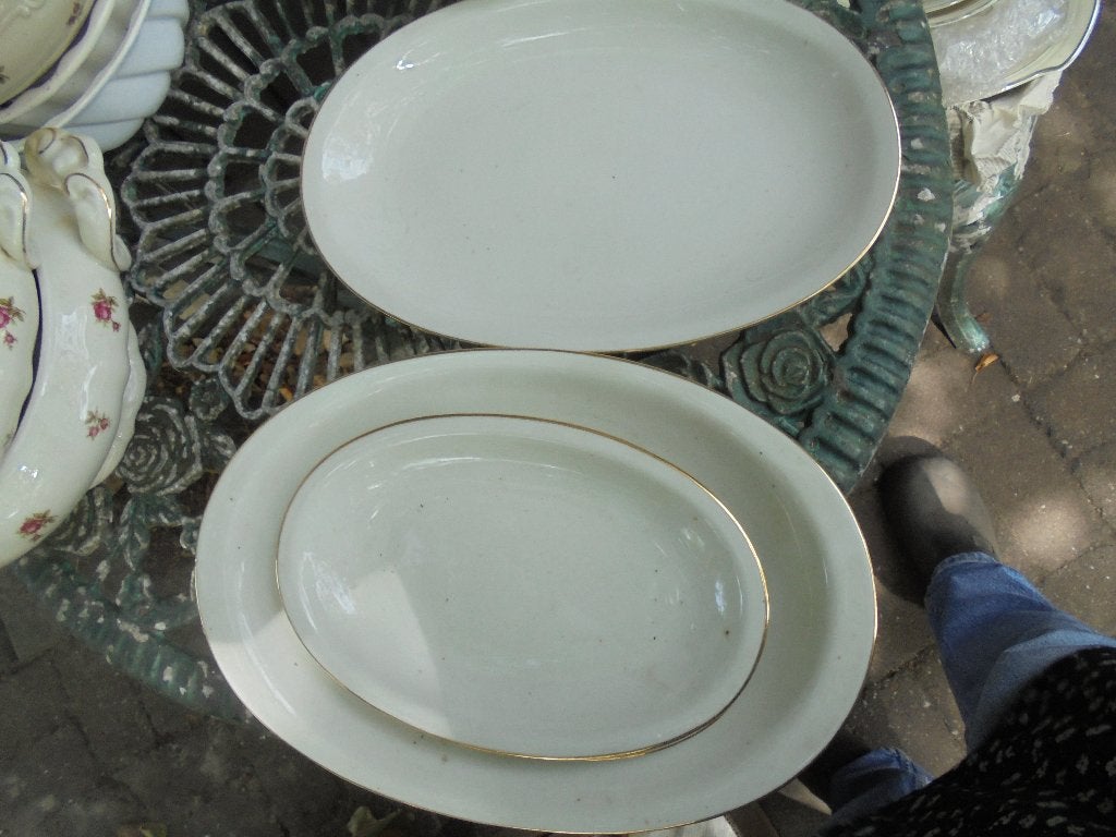 SALE!! Div. schalen Bavaria roomkleurig met gouden rand, Ophalen of Verzenden