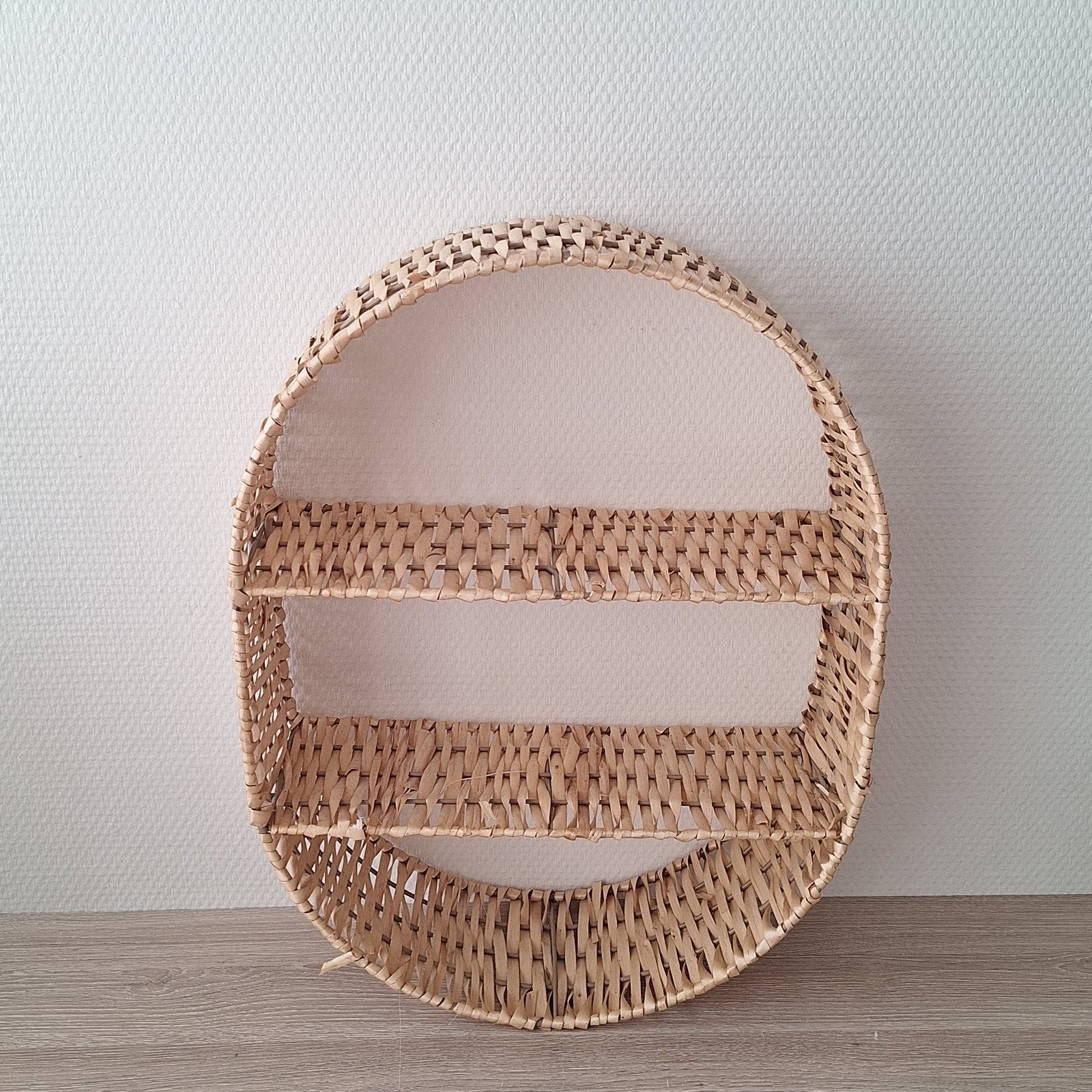 Rotan rieten wandrek 45x35x13 cm. JYSK Malik, Ophalen of Verzenden, Zo goed als nieuw
