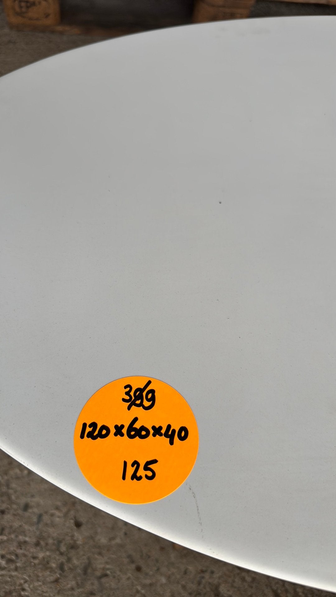 Salontafel ovaal wit eco composiet 130x70x40 cm, Ophalen, Nieuw, Ovaal, Overige materialen