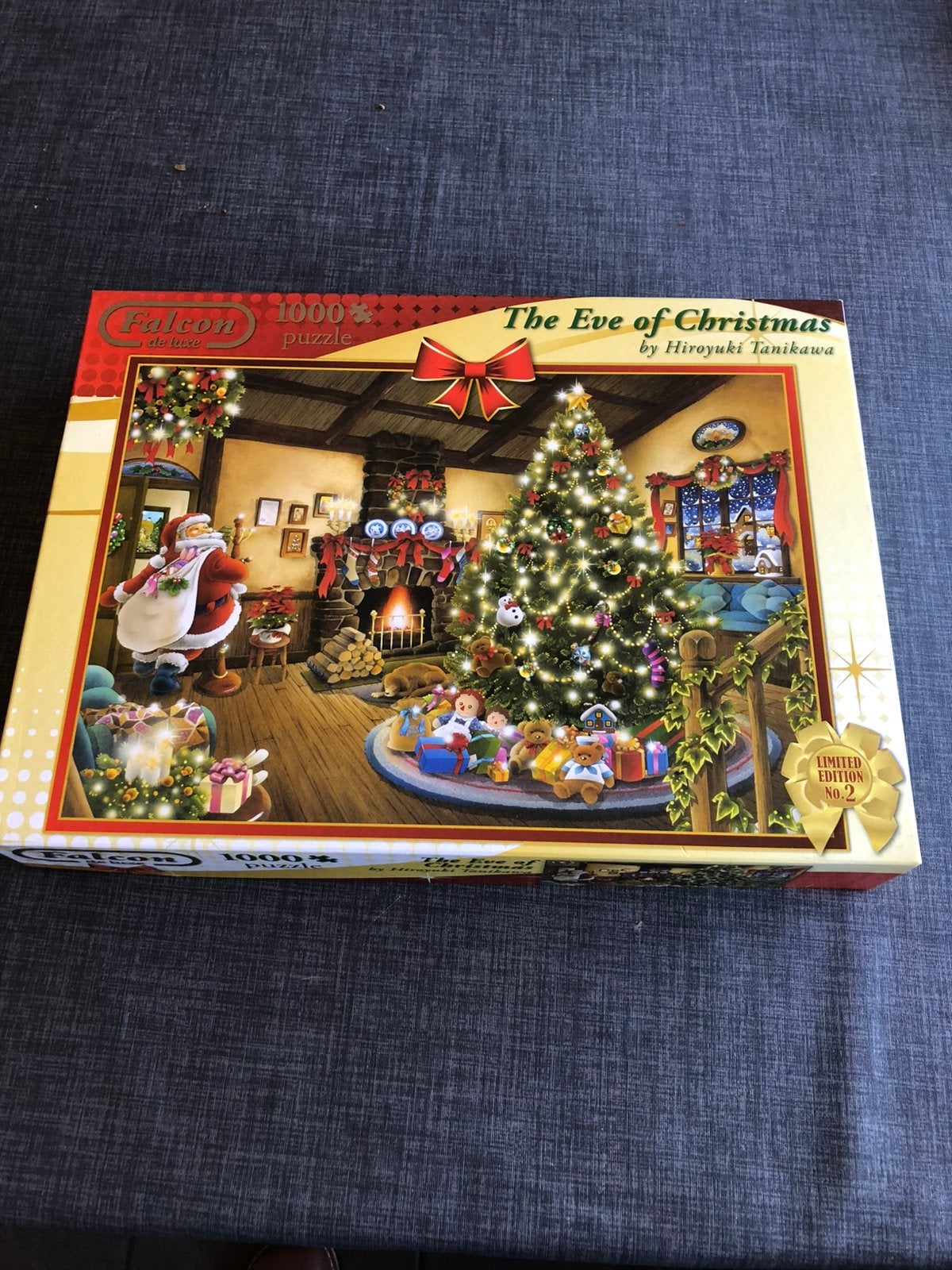 Falcon puzzel 1000 stukjes the eye of Christmas, Ophalen, 500 t/m 1500 stukjes, Zo goed als nieuw, Legpuzzel