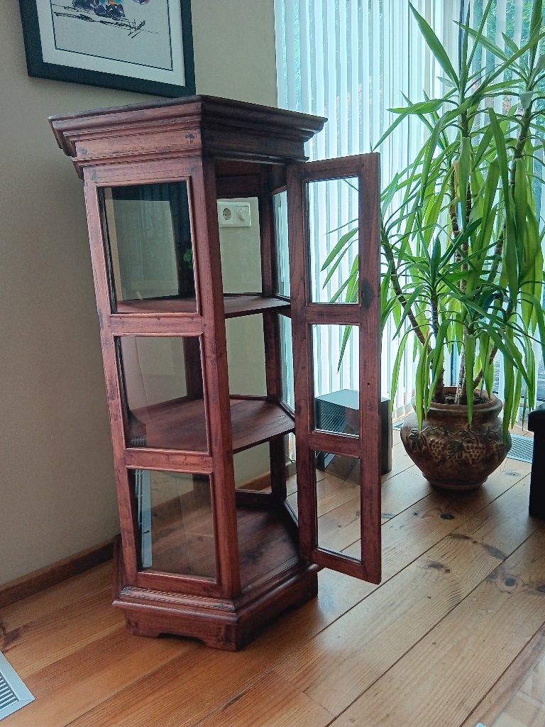 vitrinekast, Ophalen, Glas, 50 tot 100 cm, Zo goed als nieuw