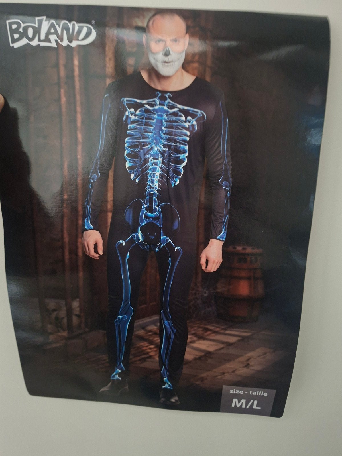 Kostuum skelet Heren maat M/L, Kleding | Heren, Carnavalskleding en Feestkleding, Ophalen of Verzenden, Nieuw