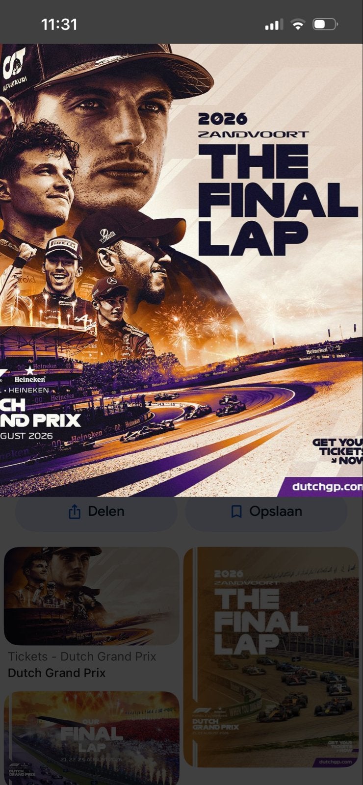 2 tickets GP Zandvoort Super friday. (€60,- p.s), Twee personen, Augustus