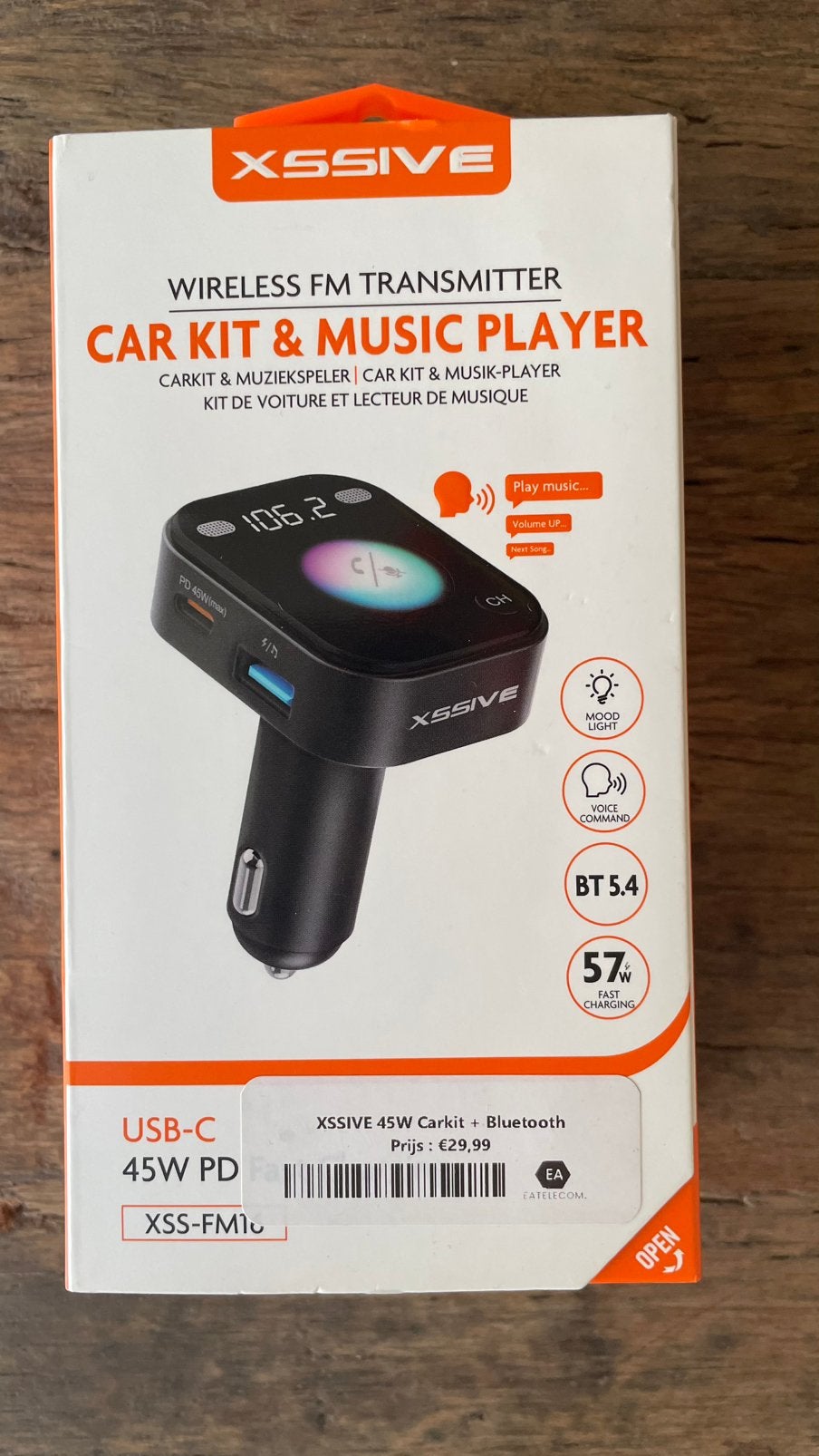 Carkit fm transmitter top kwaliteit, Auto diversen, Ophalen, Zo goed als nieuw