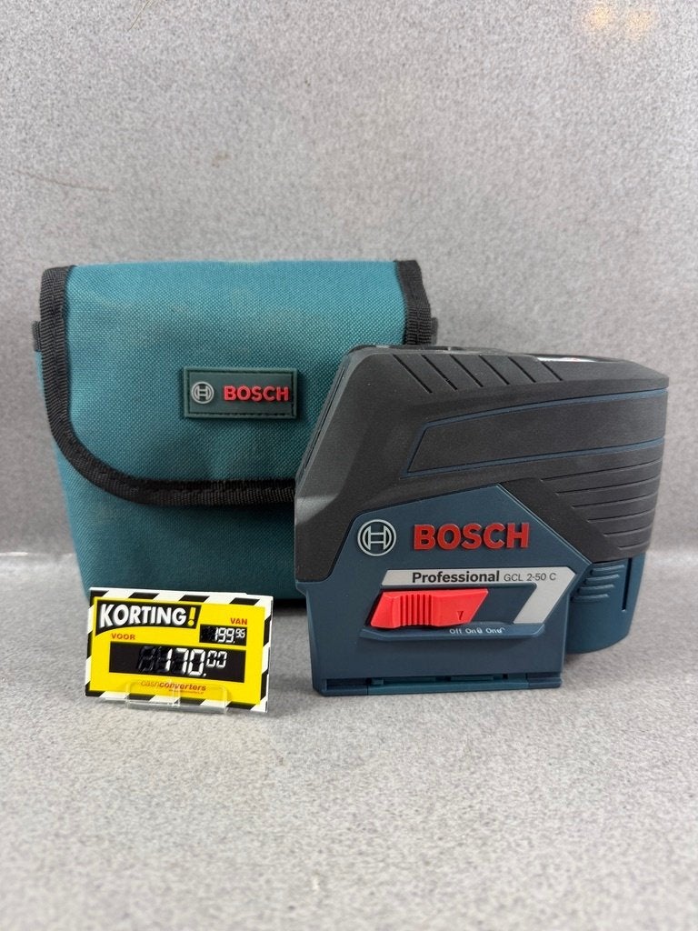 Bosch Professional GCL 2-50C Laser | hoes | BJ 2025 | 398857, Ophalen of Verzenden, Gebruikt, Afstand