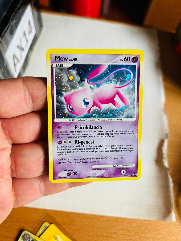Mew 15/132 Holo Secret Wonders Pokemon, Verzenden, Zo goed als nieuw, Losse kaart, Foil