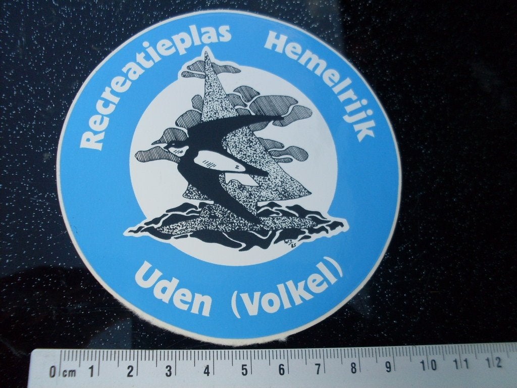 sticker recreatieplas hemelrijk uden volkel logo, Verzenden, Zo goed als nieuw, Bedrijf of Vereniging