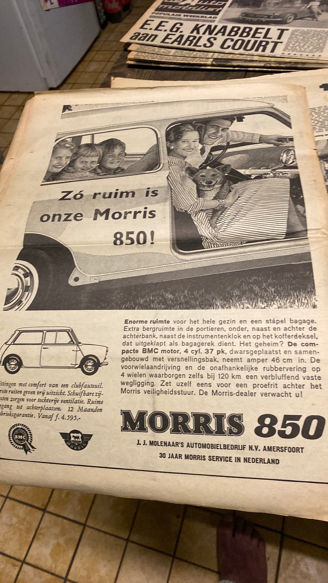 Morris 850 mini cooper, Ophalen of Verzenden, 1980 tot heden, Tijdschrift