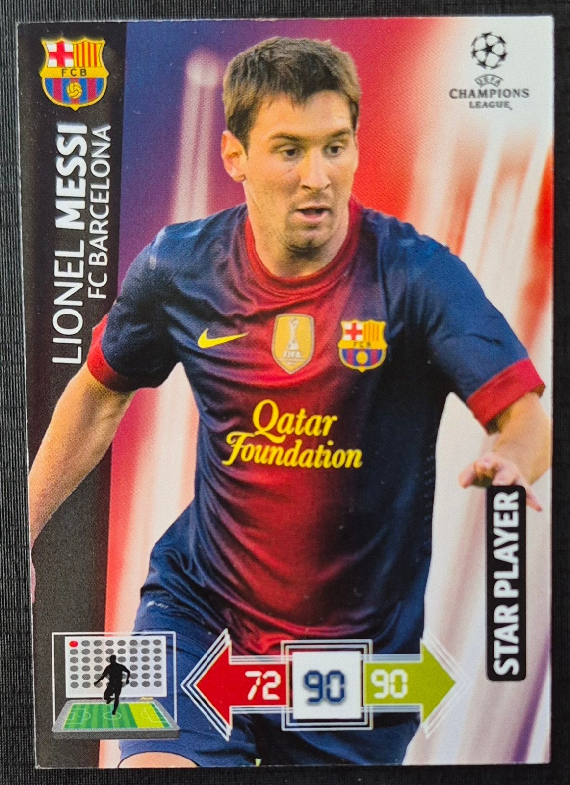 Panini Star Player Lionel Messi - FC Barcelona, 2012/2013, Verzamelen, Ophalen of Verzenden, Zo goed als nieuw, Buitenlandse clubs
