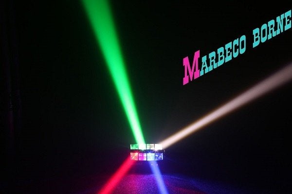 LED licht effect, Double Helix 8x 3W RGBW Led, MHL820, Geluidgestuurd, Nieuw, Info@marbeco.nl, BeamZ