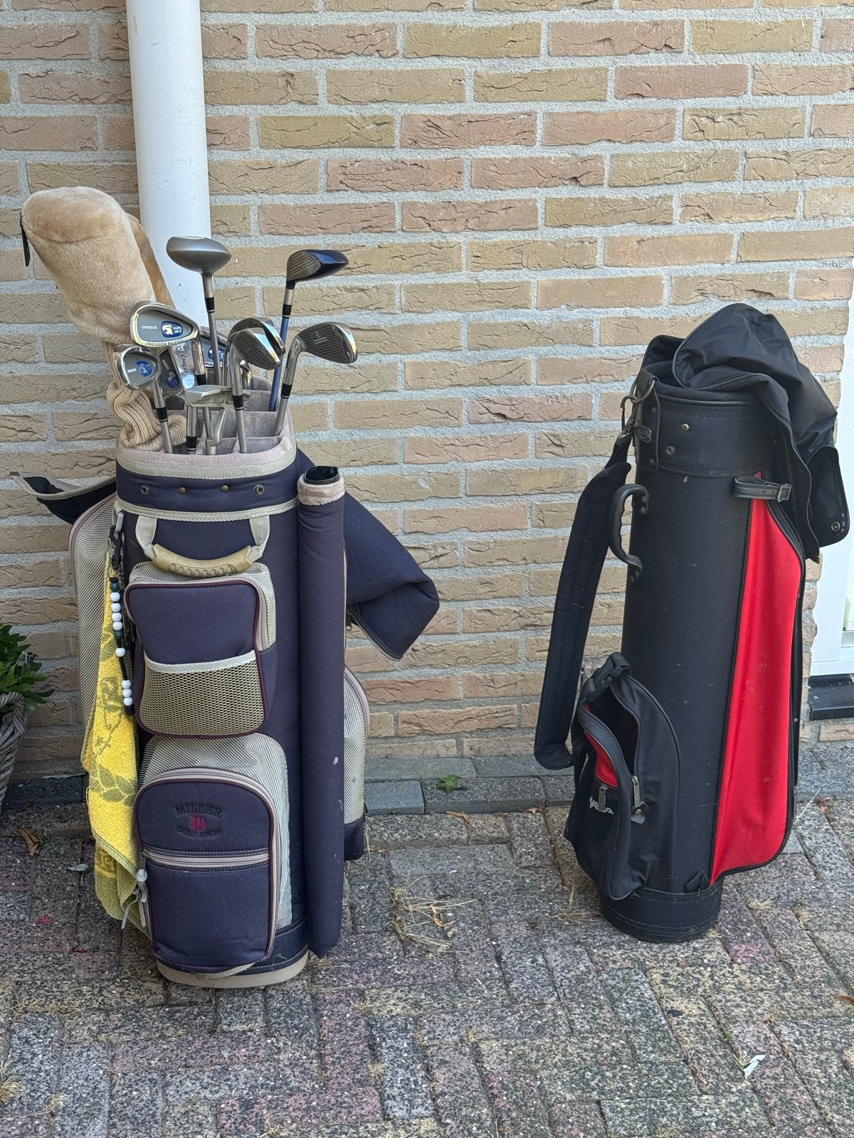 Complete golfsets met tassen en golfkar, Ophalen, Gebruikt, Set, Overige merken