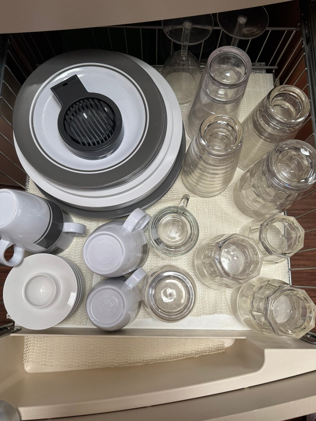 Camping servies, Ophalen, Gebruikt