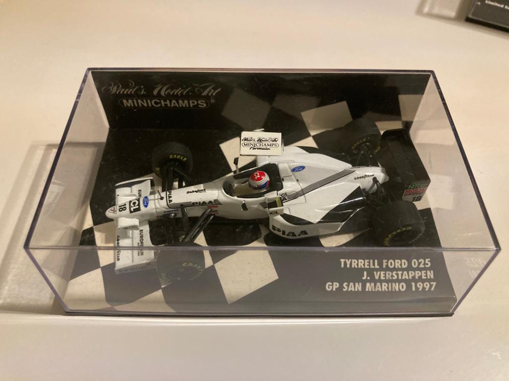 Jos verstappen tyrrel ford 025 san marino 1/43, Ophalen of Verzenden, Nieuw, Formule 1