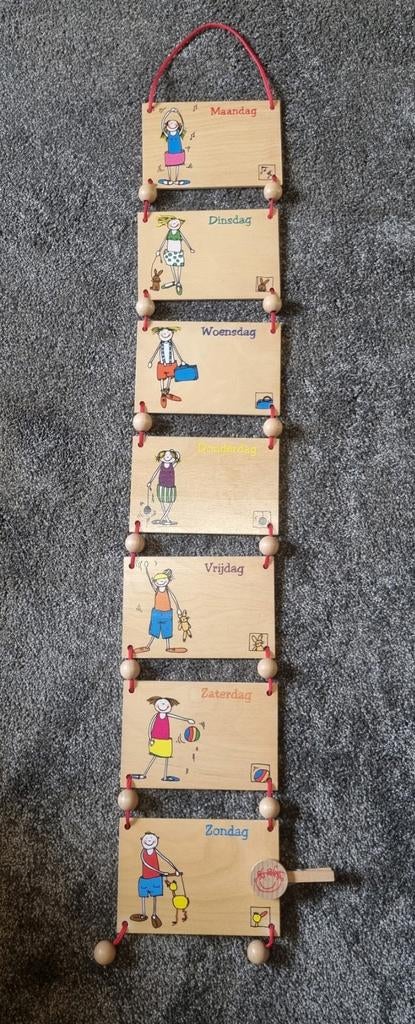 Houten weekplanner van Janbibejan, Ophalen, Gebruikt, Analoog, Overige typen