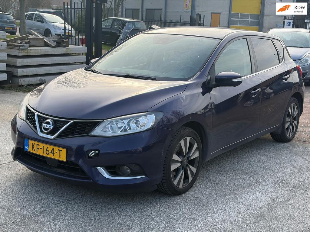 Nissan Pulsar 1.2 DIG-T Tekna Airco! AUTOMAAT! MOTOR DEFECT!, Auto's, Nissan, Euro 5, Gebruikt, 4 cilinders, Blauw