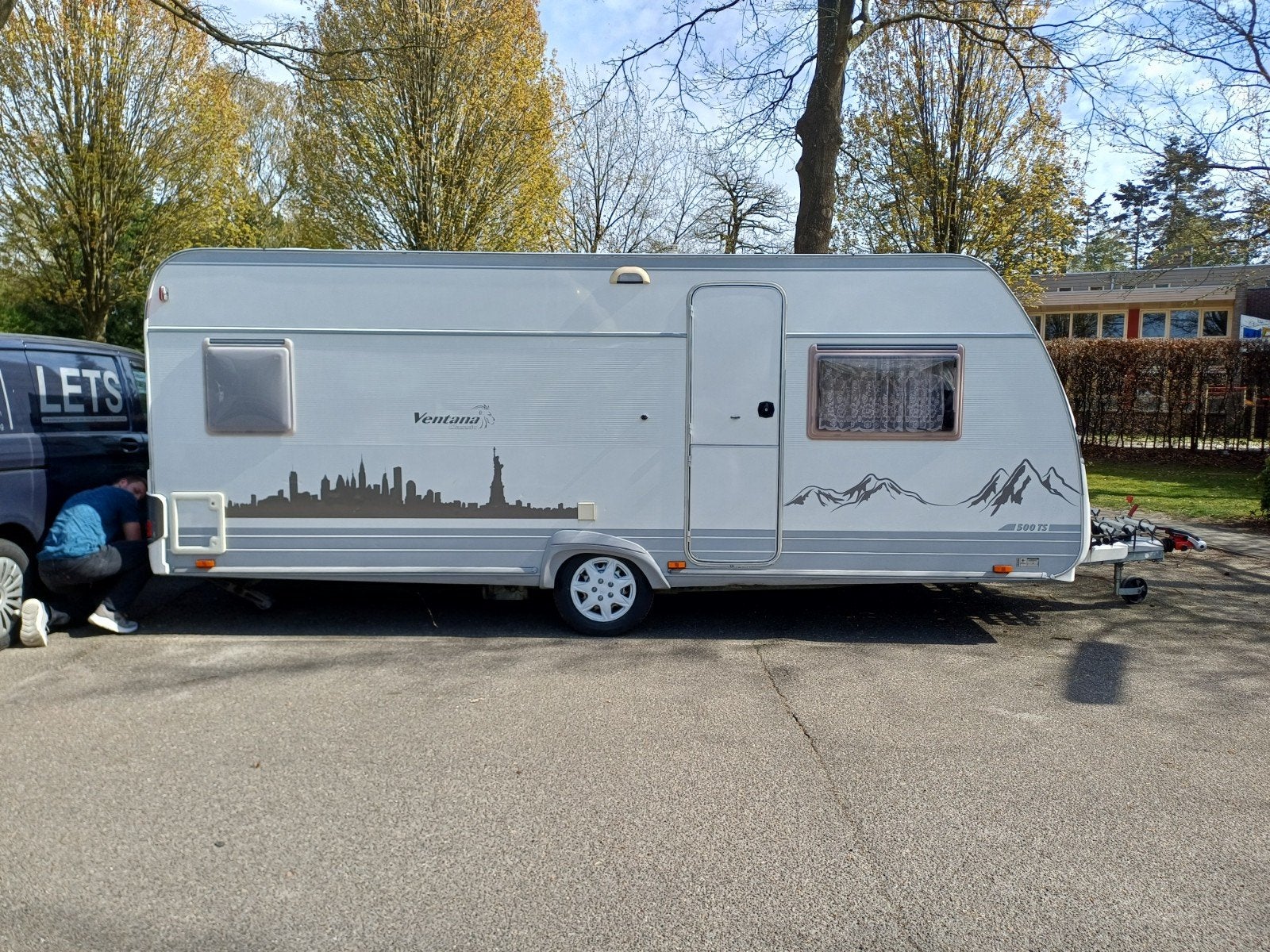 Grote Burstner caravan 5025 - limited edition, Rondzit, Frans bed, Particulier, Bürstner