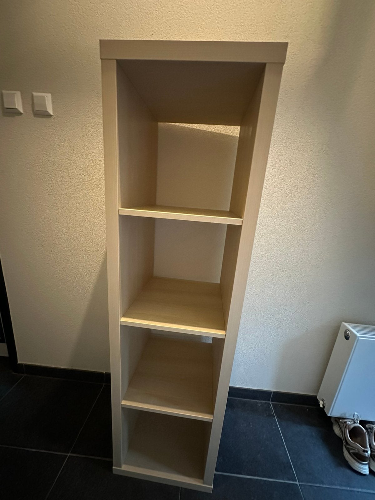 4 vaks IKEA kallax kast Berken vinyl/lp/boekenkast, Ophalen, 50 tot 100 cm, Zo goed als nieuw, Minder dan 100 cm