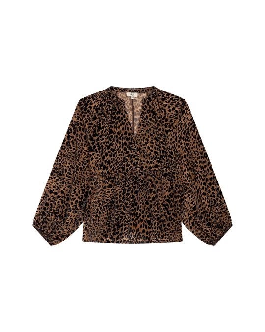 LOVE2WAIT Blouse AOP Animal - Nieuw met kaartjes, Kleding | Dames, Ophalen of Verzenden, Nieuw, Maat 36 (S), Bruin