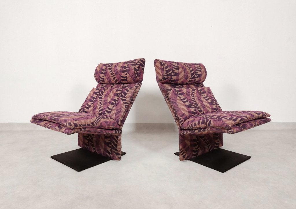 Saporiti "Dream" chairs in Missoni fabric, Ophalen of Verzenden, Zo goed als nieuw, 75 tot 100 cm, Stof