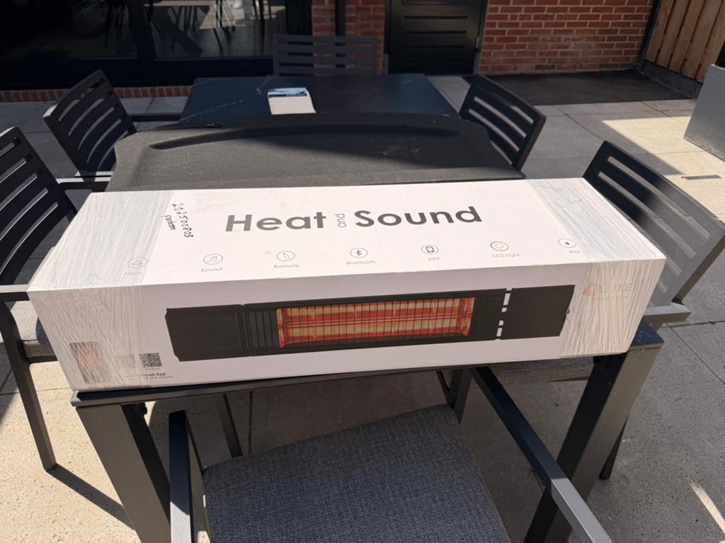 Heater met box, Tuin en Terras, Terrasverwarmers, Elektrisch, Plafond, Draaibaar, Nieuw