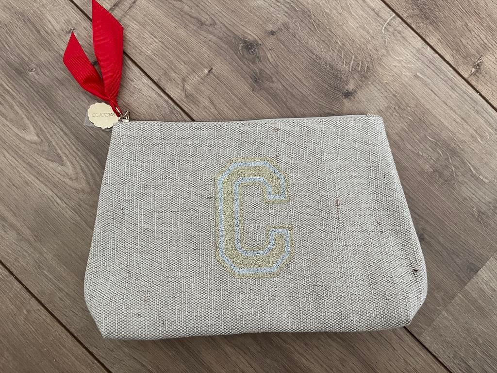 NIEUWE mooie Clarins toilettas make-up tas, Sieraden, Tassen en Uiterlijk, Toilettassen, Ophalen of Verzenden, Nieuw, Beige, Dame