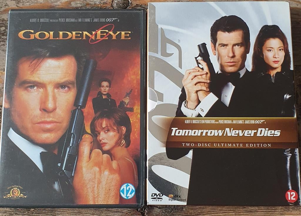 James bond, Goldeneye + tomorrow never dies dvd. ZGAN, Ophalen of Verzenden