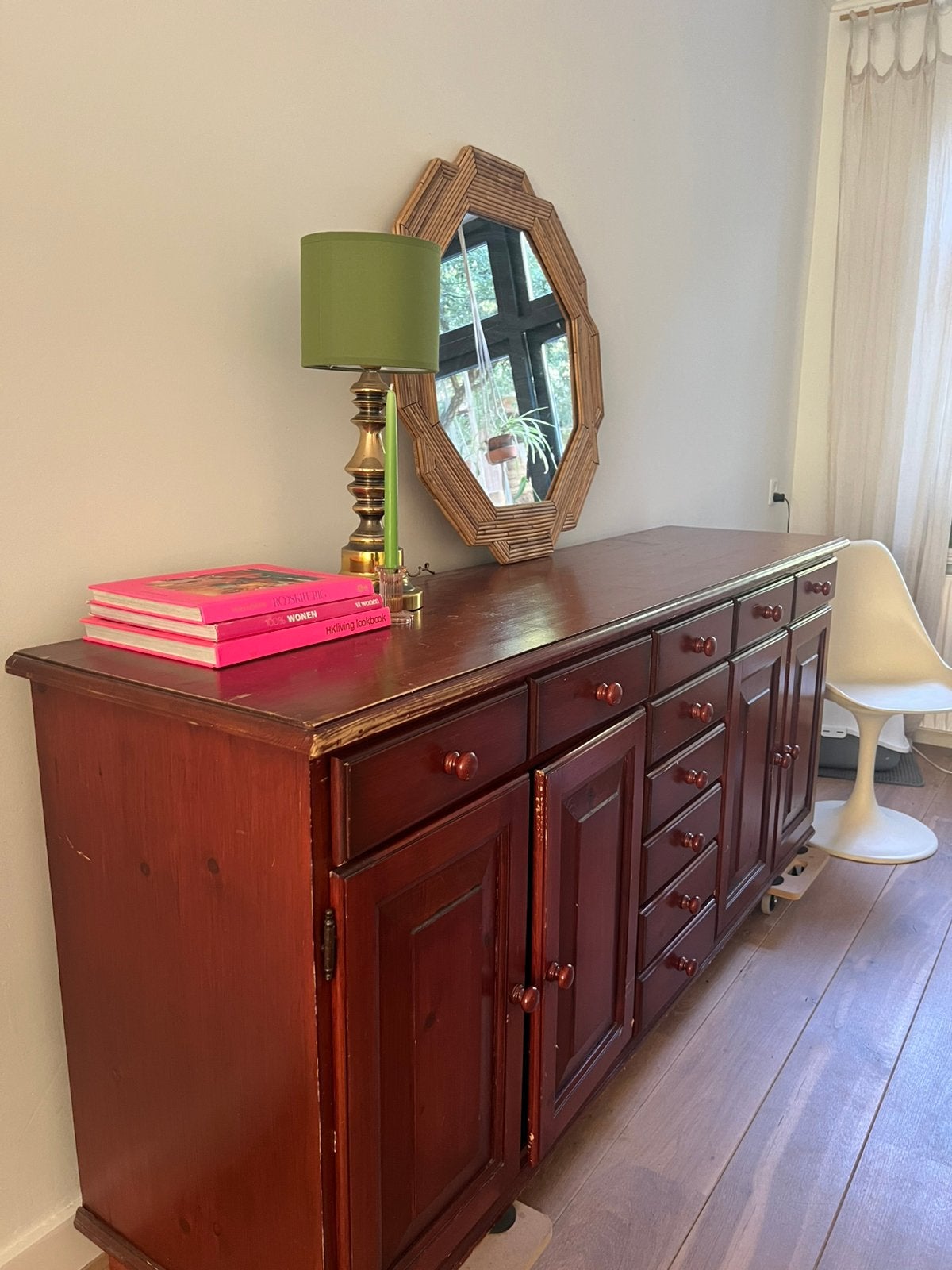 Vintage dressoir, Huis en Inrichting, Kasten | Dressoirs, Ophalen, Gebruikt, 25 tot 50 cm, Grenenhout