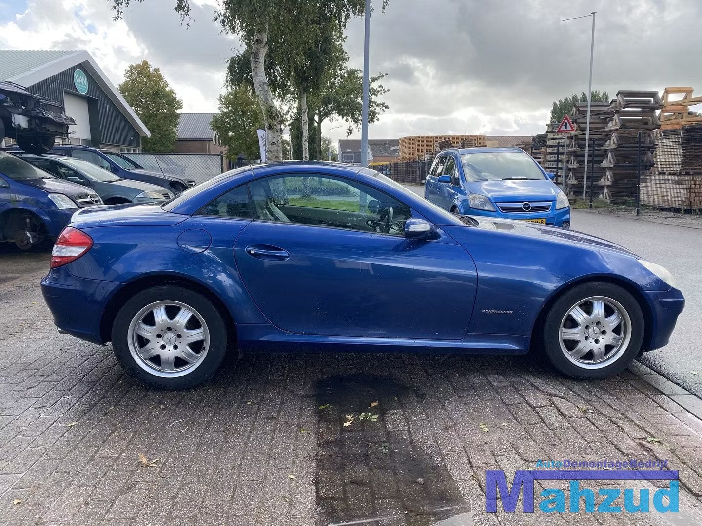 2005 MERCEDES SLK R171 Blauw C345 RECHTS Spiegel 05-11, Auto-onderdelen, Spiegels, Gebruikt, Mercedes-Benz AG, Mercedes-Benz, Ophalen of Verzenden