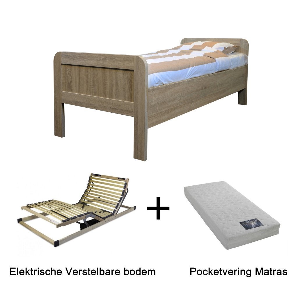 Actie 3 - Seniorenbed met elektrische bodem de luxe en matra, Huis en Inrichting, Niet ingevuld, Niet ingevuld, Niet ingevuld