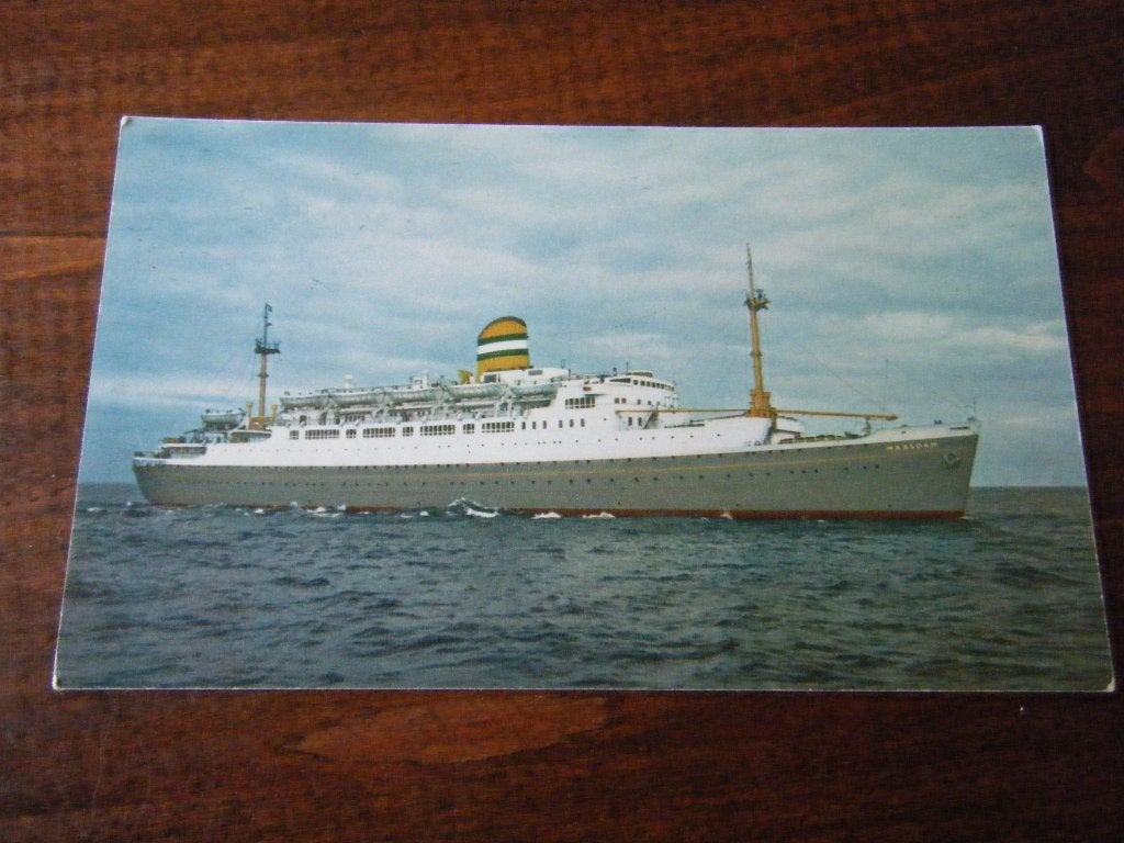 G5 - Schip - s.s. Maasdam - Mooi/Oud, Ophalen of Verzenden, Gebruikt, Kaart, Foto of Prent