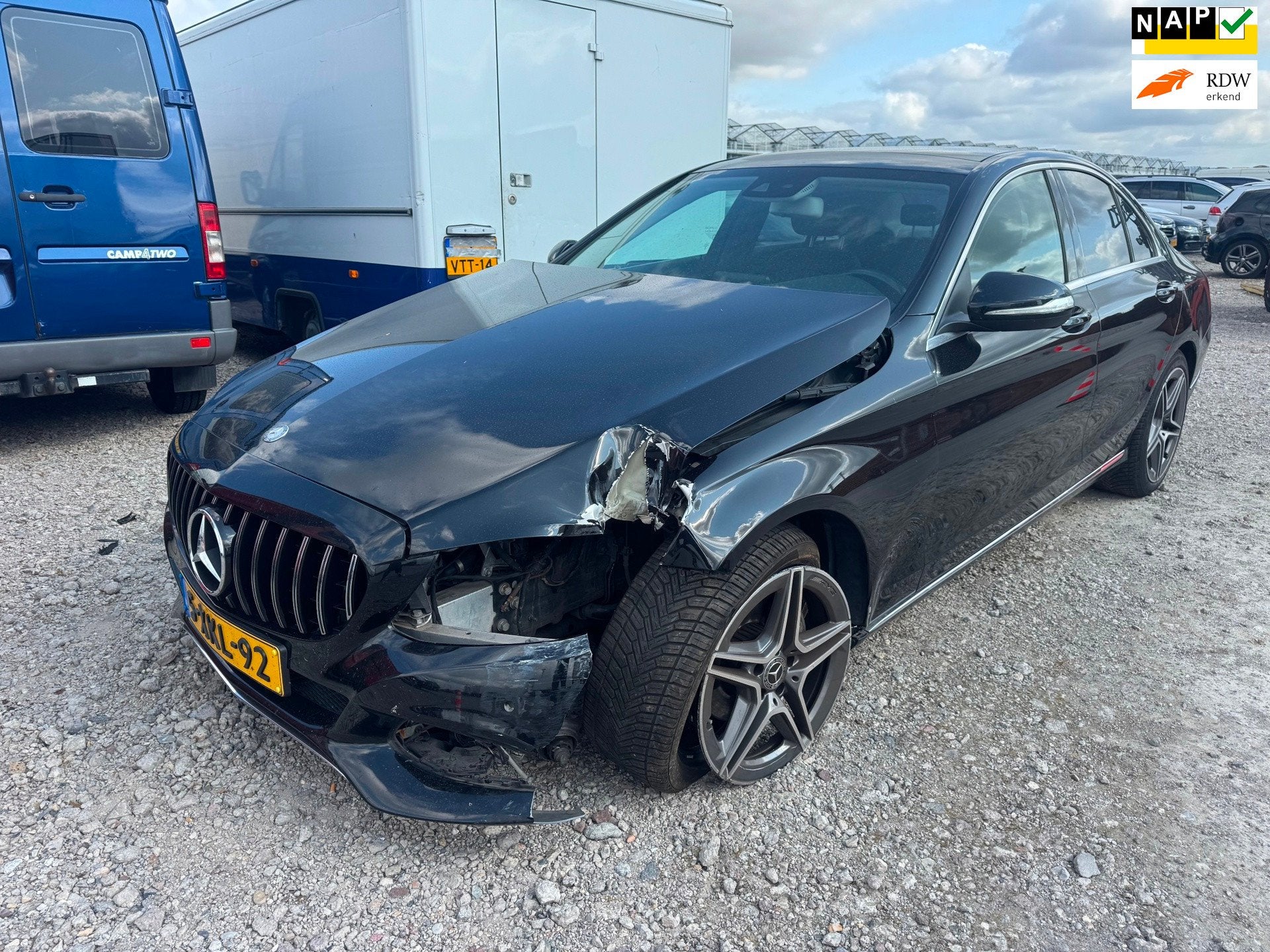 Mercedes-Benz C-klasse | 2014 | 180 Ambition | Export en Han, Achterwielaandrijving, Gebruikt, Zwart, Bedrijf