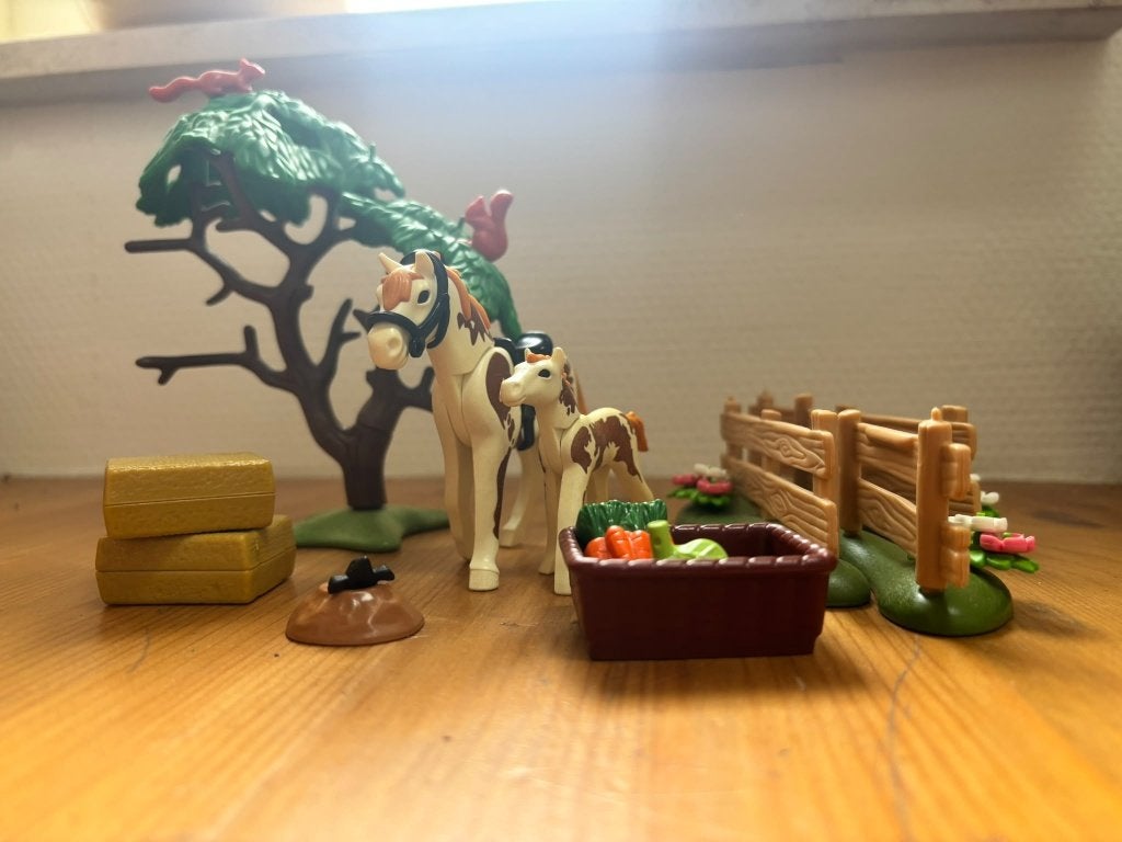 playmobil 5227 incompleet merrie met veulen, Kinderen en Baby's, Gebruikt, Losse onderdelen, Overige typen, Ophalen of Verzenden