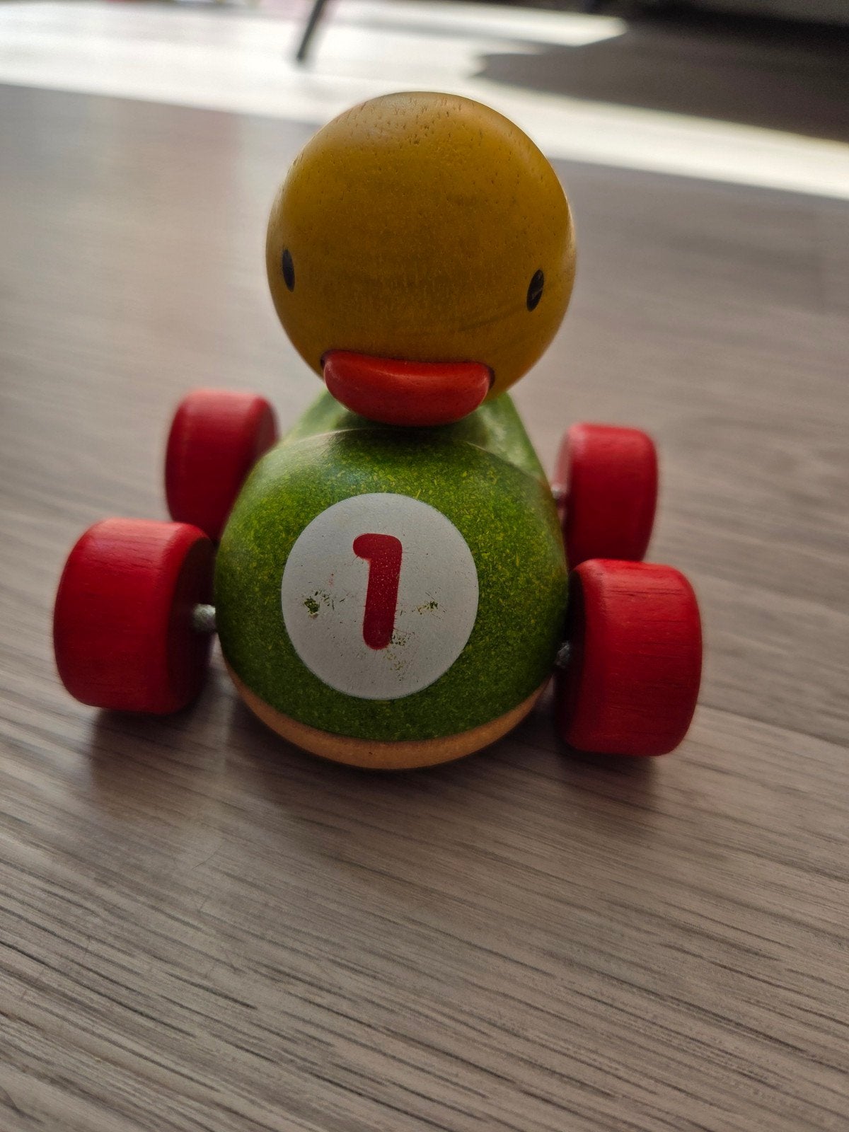 Dille & Kamille houten speelgoedauto eend, Ophalen