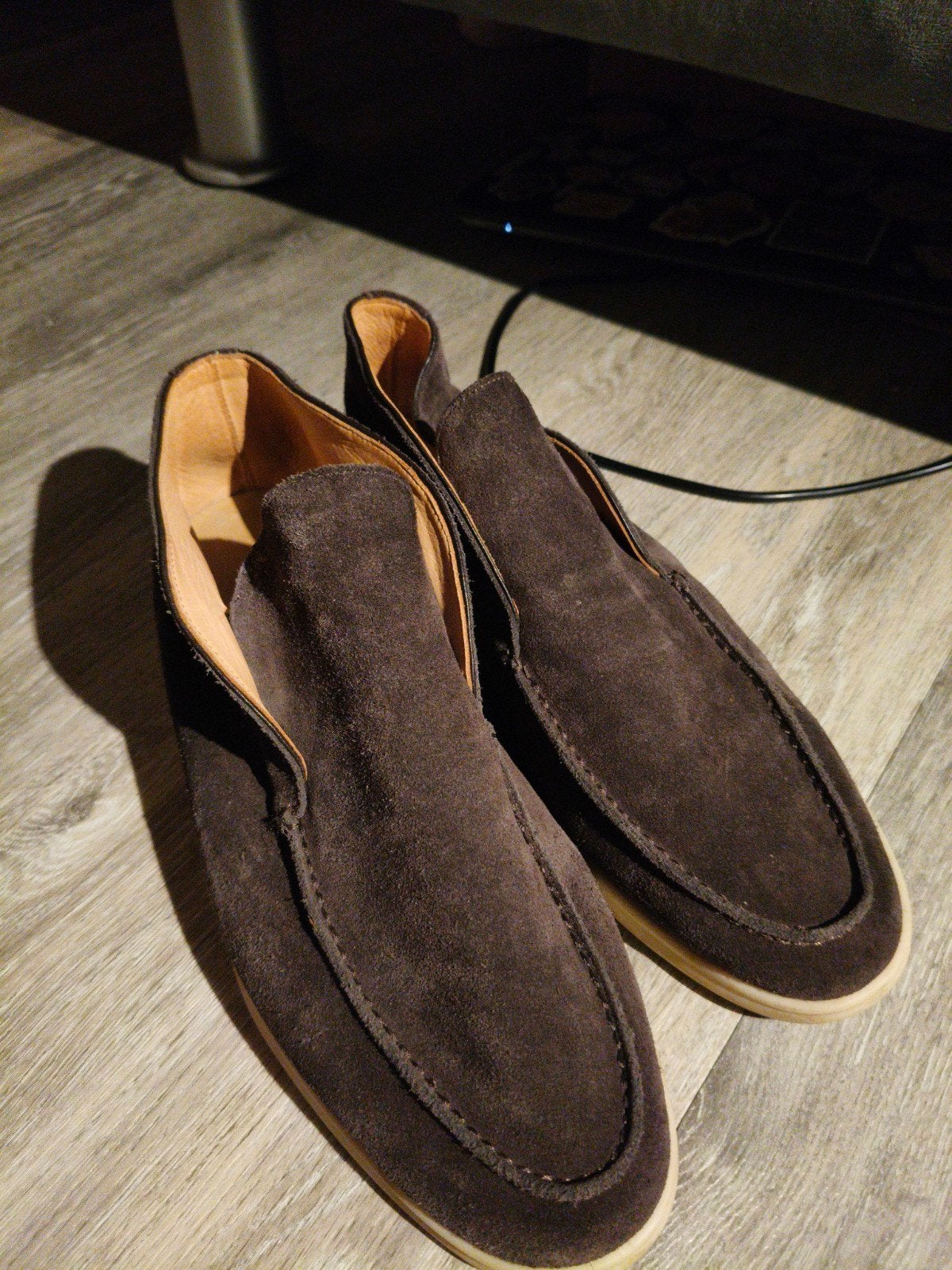 Loro Piana Summer Walk Loafers Bruin Suède EU 44, Ophalen of Verzenden