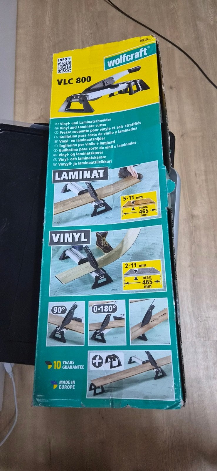 Wolfcraft VLC 800 Laminaat- en Vinylsnijder, Ophalen, Zo goed als nieuw