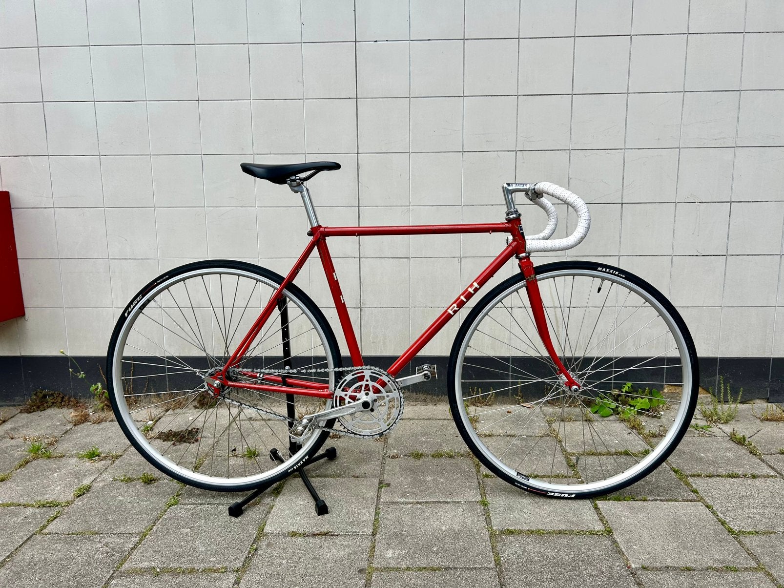 Vintage RIH singlespeed, Fietsen en Brommers, Fietsen | Racefietsen, Minder dan 10 versnellingen, Gebruikt, Staal, 49 tot 53 cm