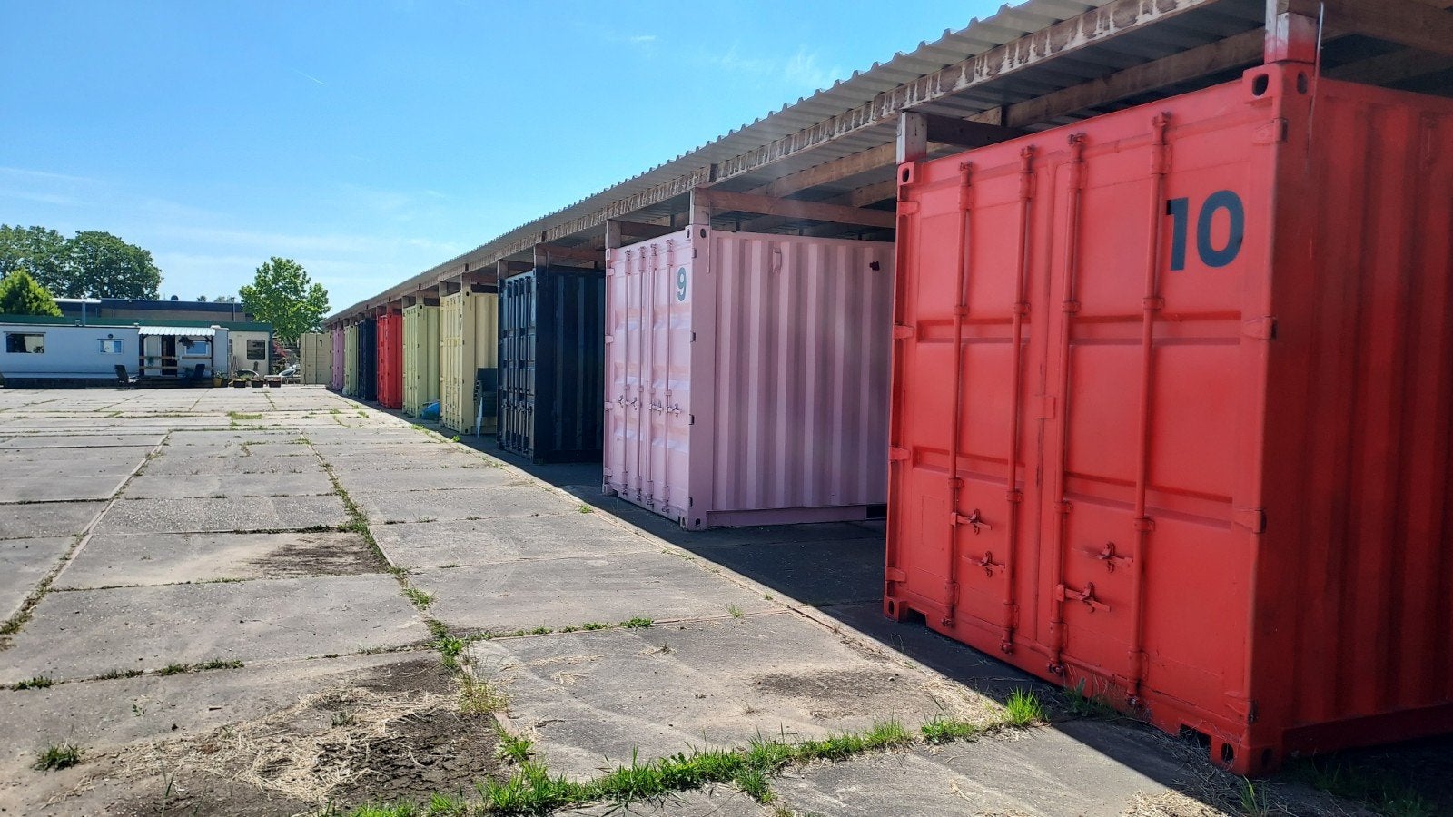 5 x 20 ft container, Ophalen