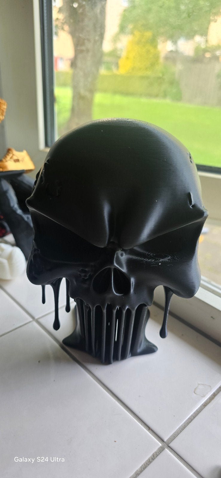 Unieke 3D-geprinte schedel decoratie - Zwart, Ophalen, Zwart, Nieuw, Kunststof