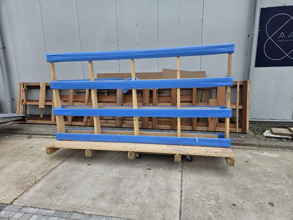 Houten glasbok, opslag bok platenbok B300 x H170, Doe-het-zelf en Verbouw, Ophalen, Overige typen, Nieuw, 160 cm of meer