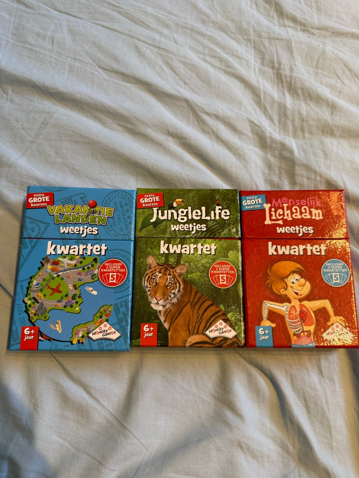Kwartet Spellen: Vakantielanden, JungleLife, Menselijk Licha, Hobby en Vrije tijd, Gezelschapsspellen | Kaartspellen, Drie of vier spelers