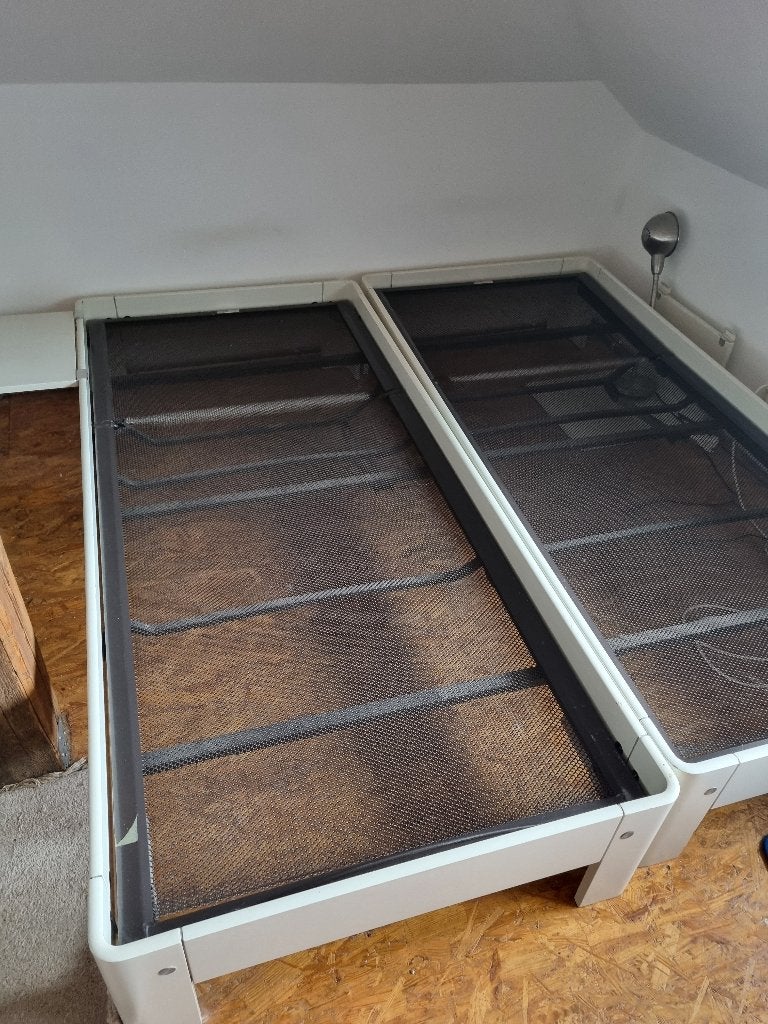 2 auping auronde bedden, Ophalen, Gebruikt, 90 cm, Eenpersoons