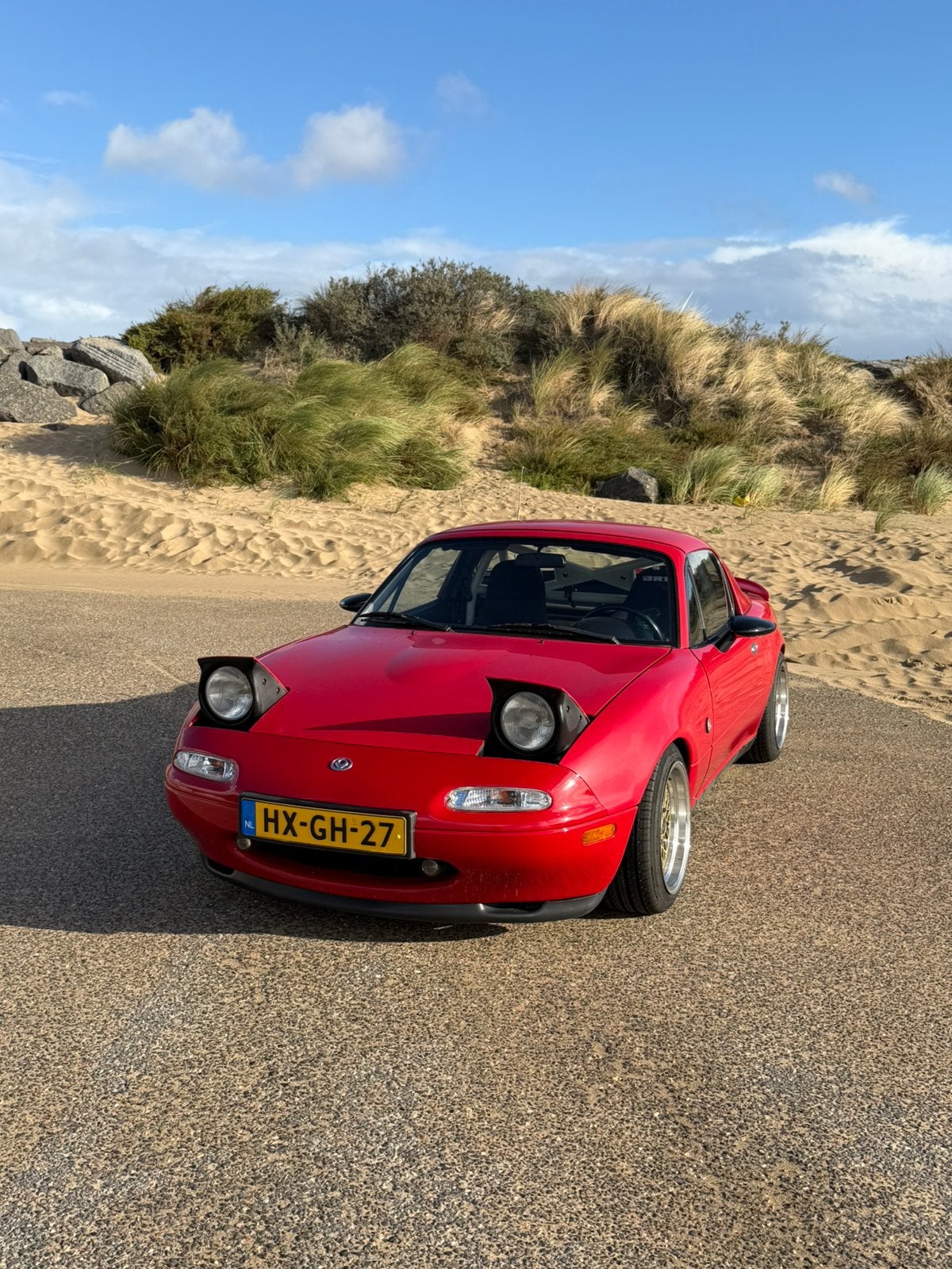 Mazda MX-5 1.6 U9 1994 Rood, Achterwielaandrijving, 4 cilinders, Cabriolet, 116 pk