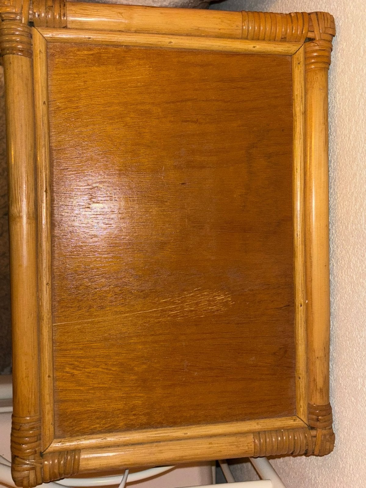 Rotan nachtkastje met 3 lades - B42xD30xH60cm, Ophalen of Verzenden, Gebruikt
