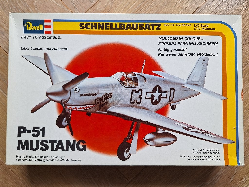 1:40 1/40 Revell P-51 Mustang, Revell, Ophalen of Verzenden, Zo goed als nieuw, Groter dan 1:72