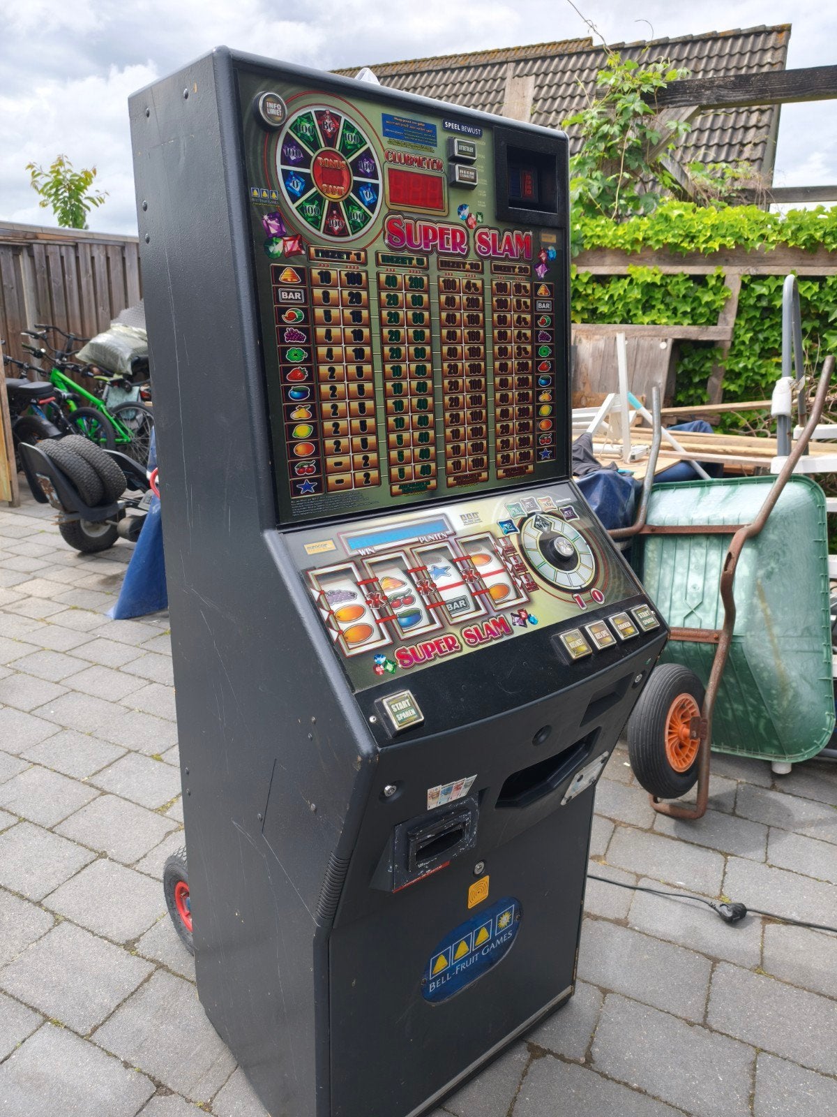 Superslam gokkast, Euro, Ophalen, Gebruikt