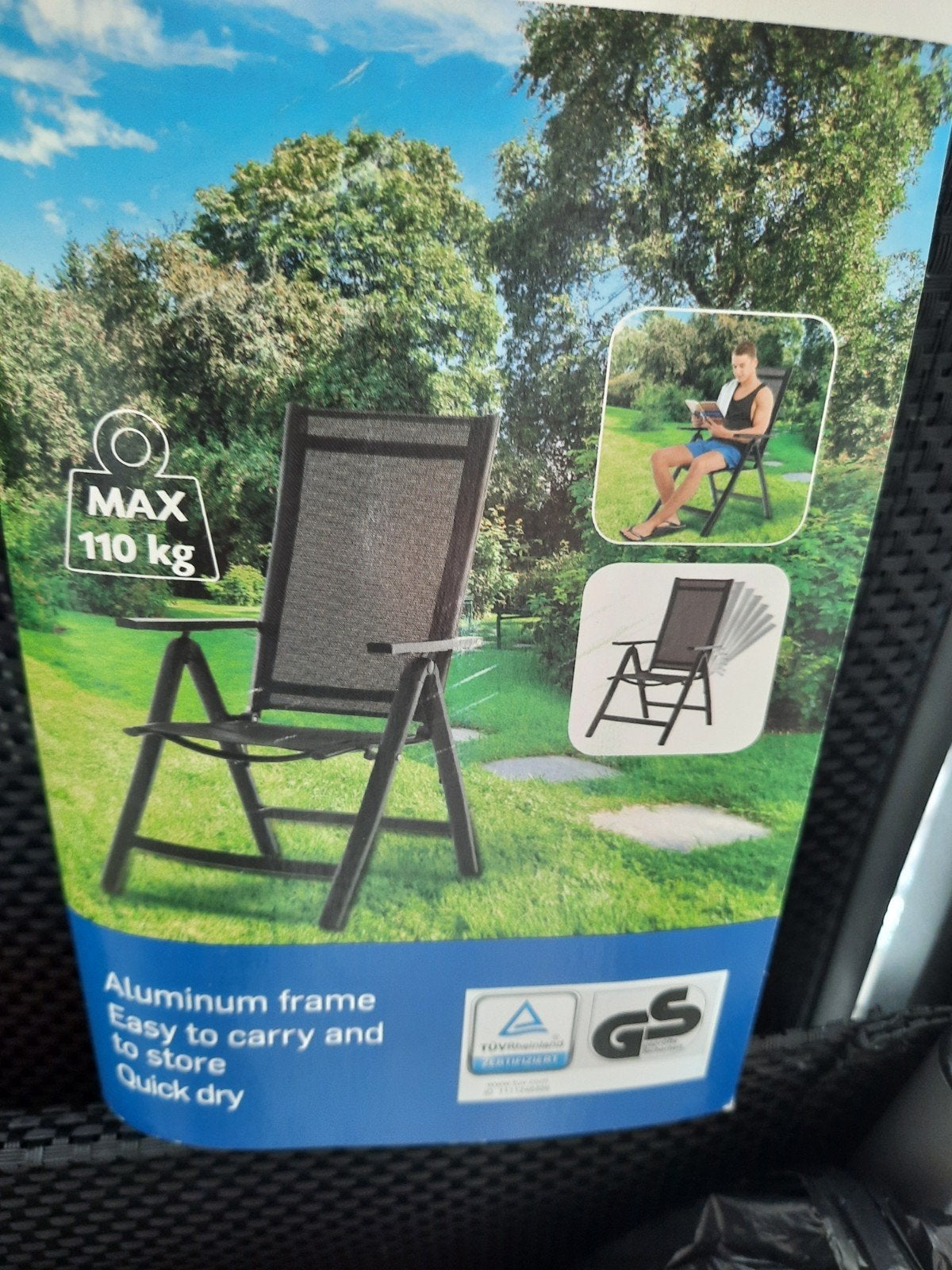 Tuinstoel nieuw, Tuin en Terras, Ophalen of Verzenden, Nieuw, Aluminium
