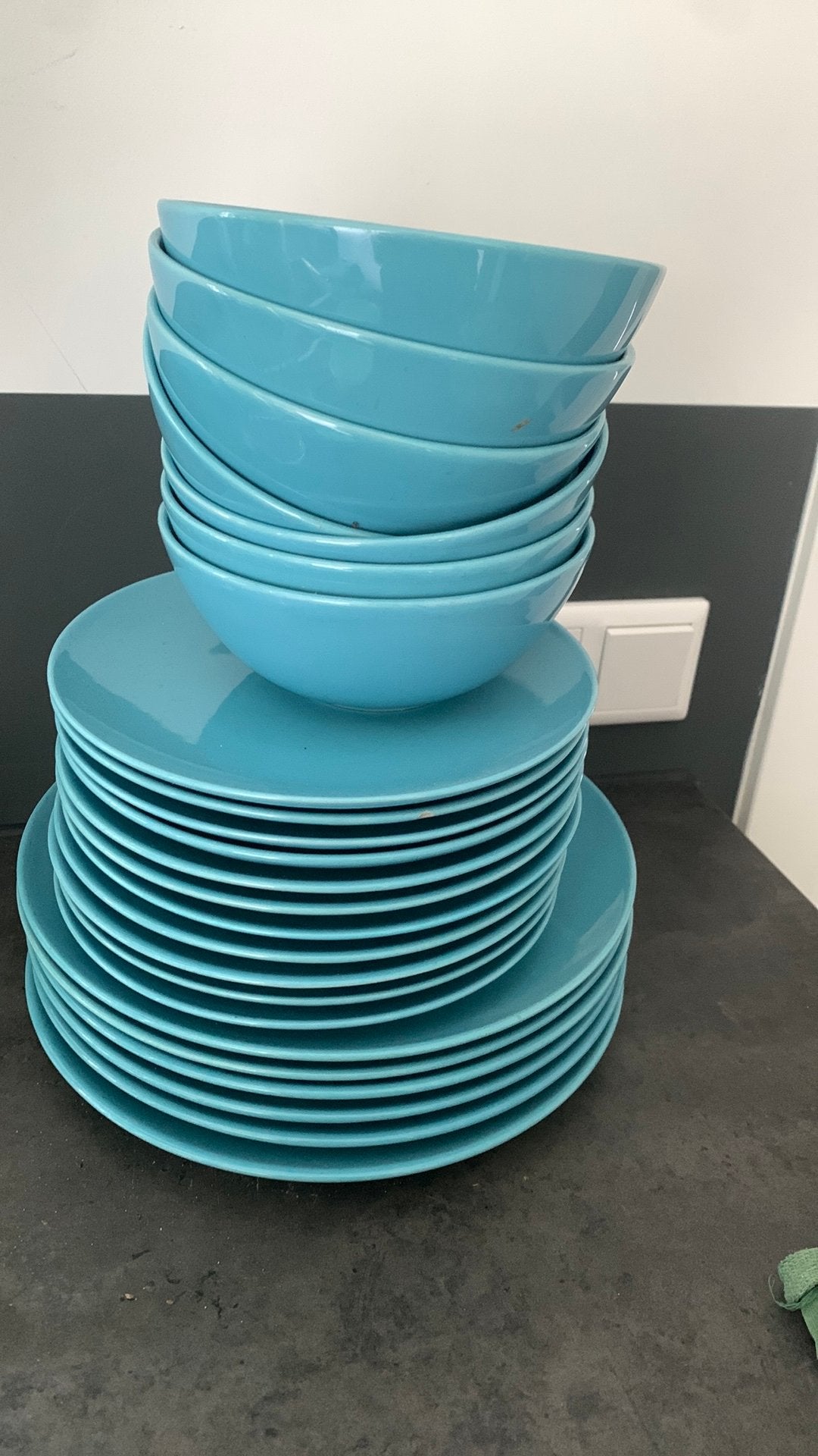 Servies blauw ikea, Ophalen, Gebruikt, Overige stijlen, Bord(en)