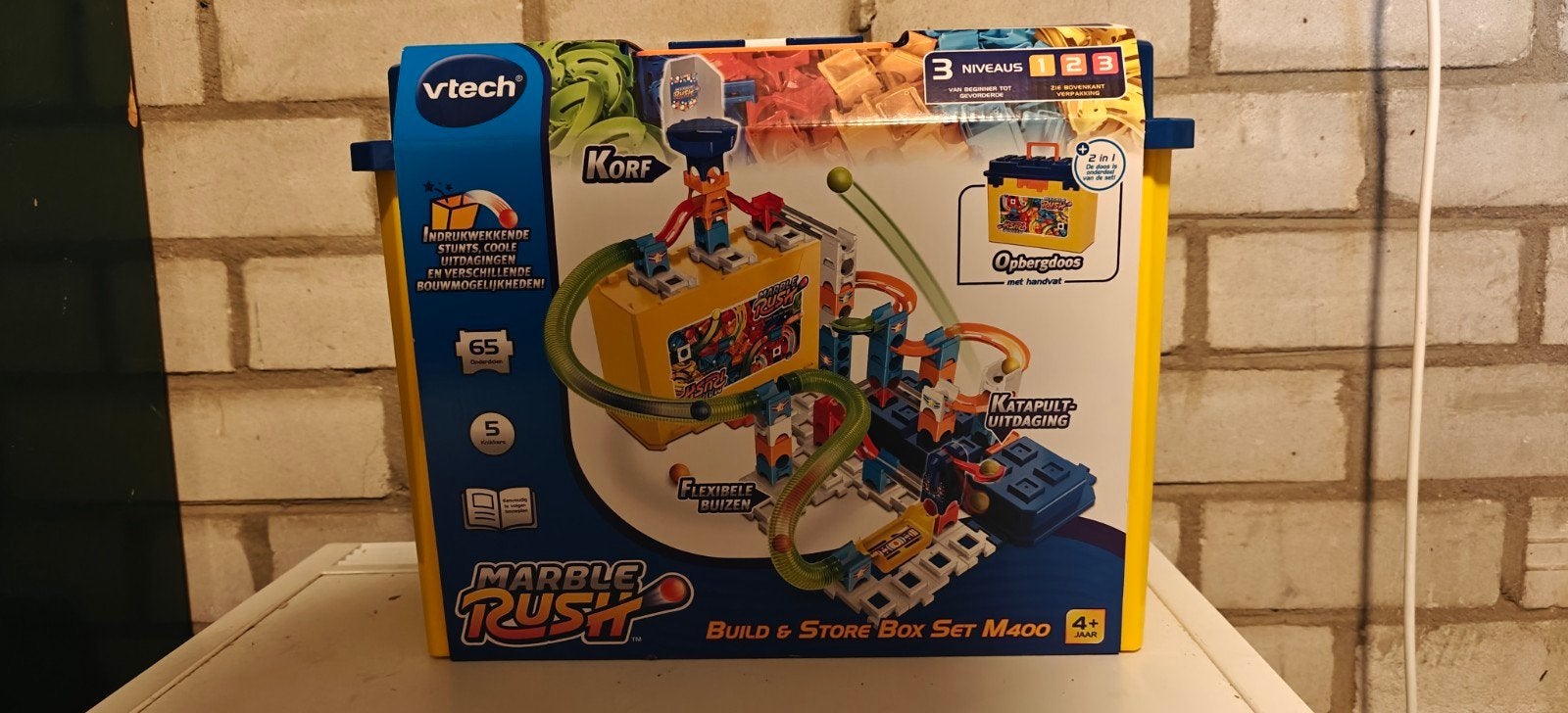 VTech Marble Rush Build & Store Box Set M400 knikkerbaan, Ophalen of Verzenden, Nieuw
