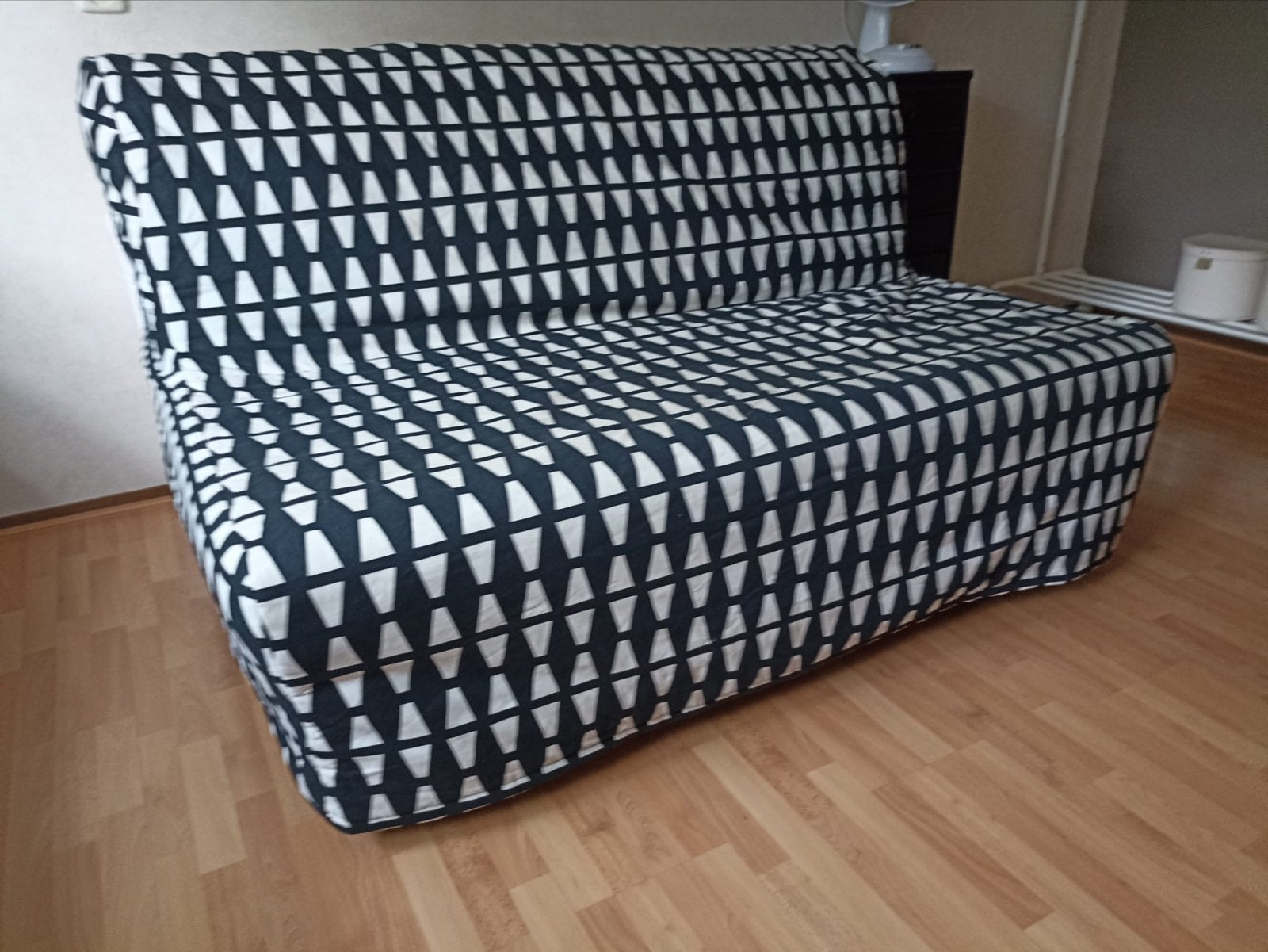 Slaapbank 2-zits met topmatras, Ophalen, Tweepersoons, 140 cm, Zo goed als nieuw
